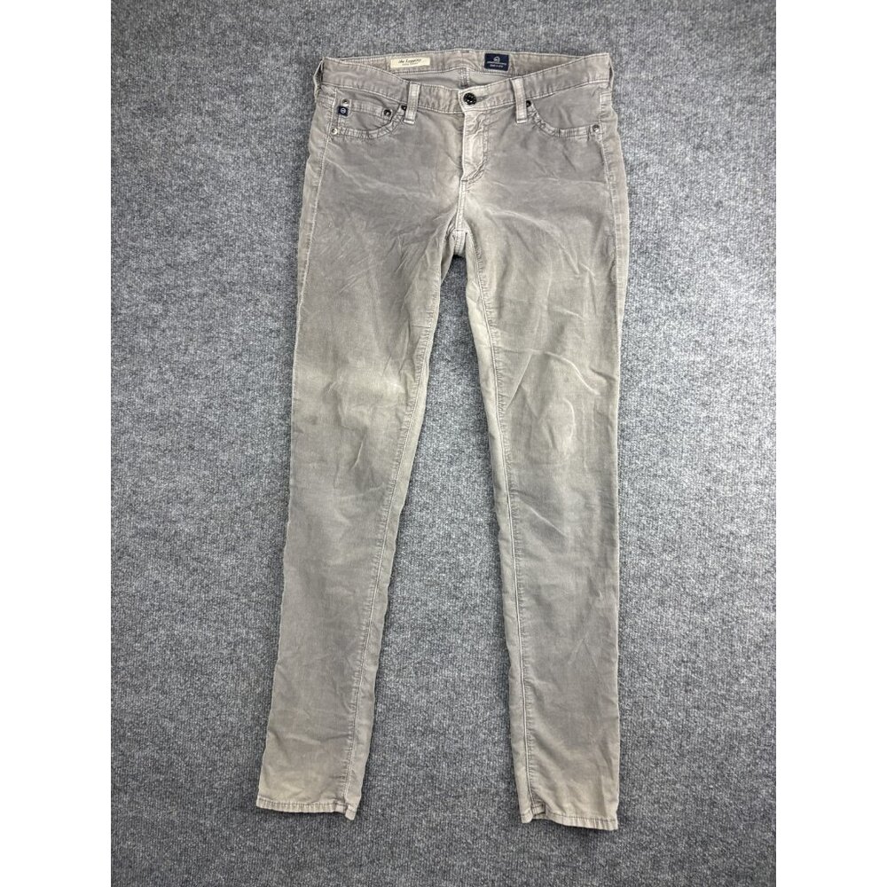 Adriano Goldschmied The Legging Pants Womens 28R Gray Corduroy Super Skinny USA
